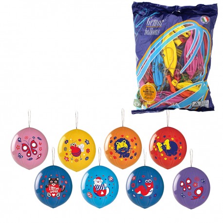 306200 GODAN BALONY PASTEL PIŁKA Z NADRUKIEM LUX 50 SZT.