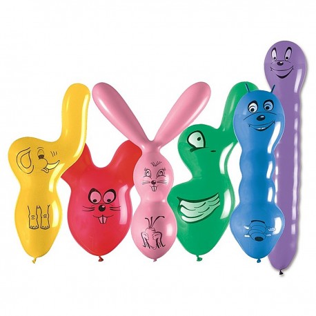 306323 GODAN BALONY RÓŻNE KSZTAŁTY Z NADRUKIEM 50 SZT.