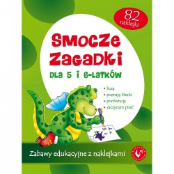 34111 KSIĄŻECZKA SMOCZE ZAGADKI DLA 5 I 6-LATKÓW