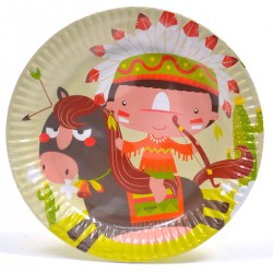 04547 TALERZYKI INDIANIN 8 SZTUK