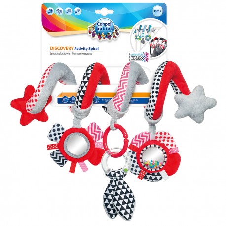 824423 CANPOL INTERAKTYWNA SPIRALA ZIGZAG CZERWONA