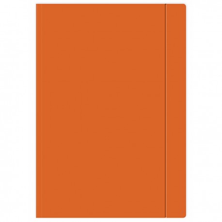 213082 TECZKA A4 Z GUMKĄ POMARAŃCZOWY