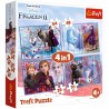 34323 TREFL PUZZLE 4W1 FROZEN II PODRÓŻ W NIEZNANE 4+
