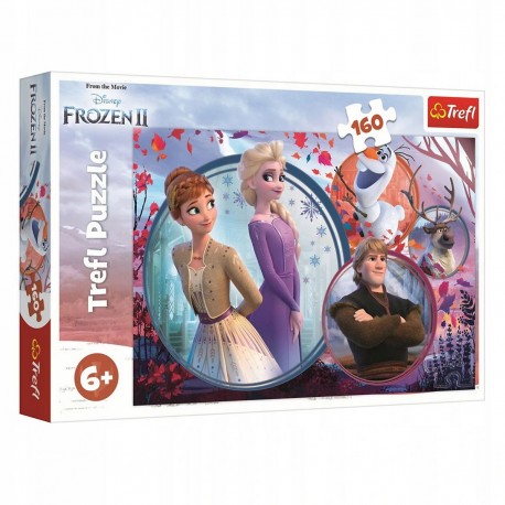 15374 TREFL PUZZLE 160 FROZEN II SIOSTRZANA PRZYGODA