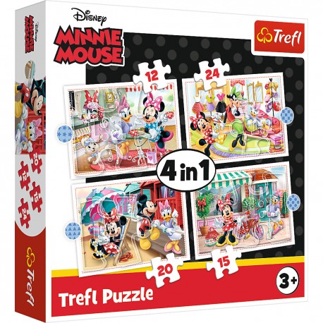 34355 TREFL PUZZLE 4W1 MYSZKA I PRZYJACIELE