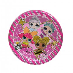 908563 TALERZYKI PAPIEROWE L O L 8 SZTUK