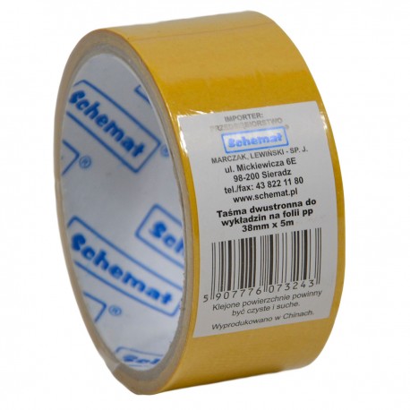 073243 TAŚMA DWUSTRONNA 38 mm x 5 m