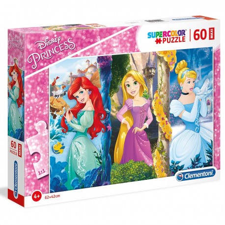 264162 CLEMENTONI PUZZLE 60 EL KSIĘŻNICZKI DISNEYA
