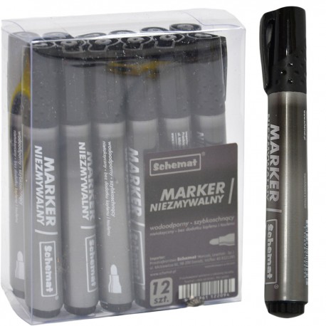 122094 MARKER NIEZMAZYWALNY CZARNY