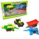 112020 ZESTAW FARMA TRAKTOR + 3 MASZYNY ROLNICZE PEGAZ