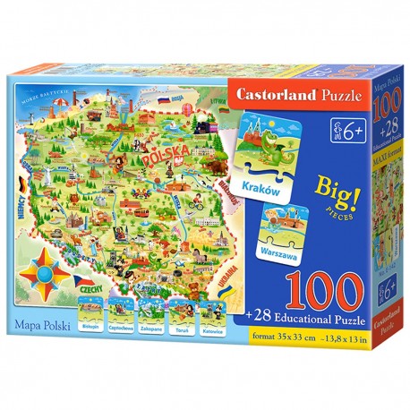 E142 PUZZLE MAPA POLSKI