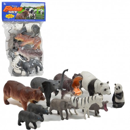 422909 DZIKIE ZWIERZĘTA W WORKU 10 SZTUK