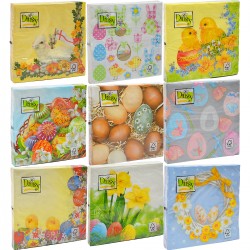 SDWL SERWETKI GASTRONOMICZNE DAISY WIELKANOCNE