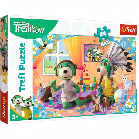 14319 TREFL PUZZLE 24 EL MAXI BAWMY SIĘ RAZEM! TREFLIKI