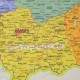 906524 PODKŁADKA POD MYSZ NA BIURKO MAPA POLSKI