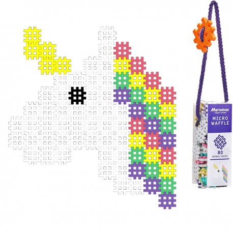 903414 MARIOINEX KLOCKI MICRO WAFFLE 80 JEDNOROŻEC