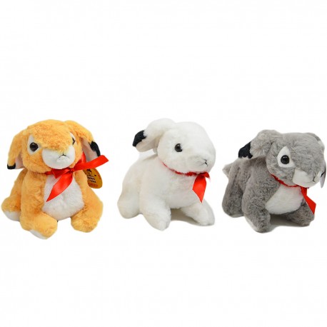 236065 DEEF PLUSZOWY ZAJĄCZEK Z KOKARDKĄ