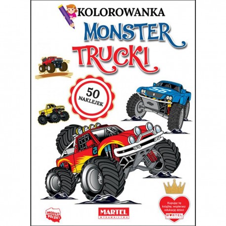 330955 MARTEL KOLOROWANKA MONSTER TRUCKI