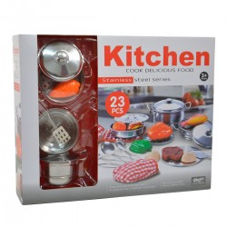 396921 ZESTAW KUCHENNY METALOWE NACZNIA 23 EL
