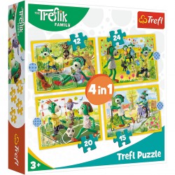 34358 TREFL PUZZLE 4W1 WSPÓLNE ZABAWY TREFLIKI