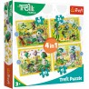 34358 TREFL PUZZLE 4W1 WSPÓLNE ZABAWY TREFLIKI 3+