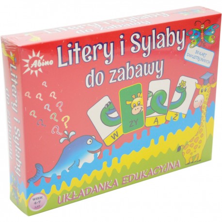 272649 UKŁADANKA LITERY I SYLABY DO ZABAWY
