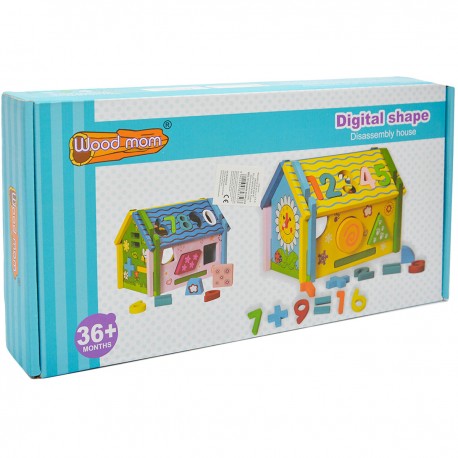 803503 ZABAWKA DREWNIANA DOMEK SORTER