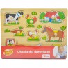 835989 SMILY PLAY UKŁADANKA DREWNIANA ZWIERZĘTA