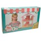 822700 DREWNIANY DOMEK DLA LALEK Z WYPOSAŻENIEM