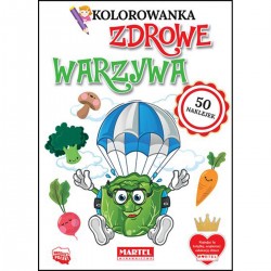 753273 MARTEL KOLOROWANKA Z NAKLEJKAMI ZDROWE WARZYWA