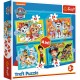 34346 TREFL PUZZLE 4W1 WESOŁA EKIPA PSI PATROL