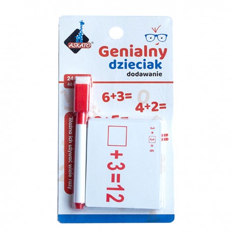 110189 FISZKI ARYMETRYCZNE DODAWANIE GENIALNY DZIECIAK