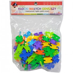 116990 KLOCKI MAŁYCH GENIUSZY MINI KONSTRUKTOR 92 EL