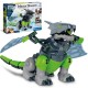 506828 CLEMENTONI MECHA DRAGON SMOK + KLOCKI + LED