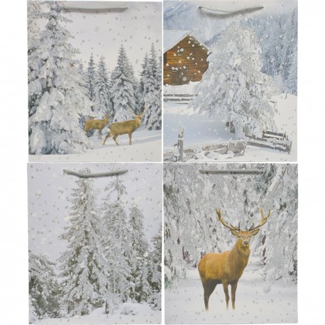 911026 TORBA OZDOBNA ZIMOWA 56 CM