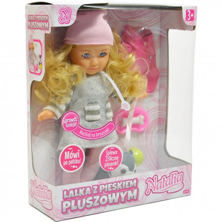 121661 LALKA NATALIA Z PIESKIEM PLUSZOWYM