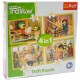 34318 TREFL PUZZLE 4W1 TREFLIKI 4+