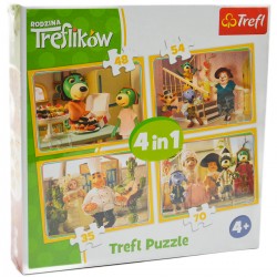 34318 TREFL PUZZLE 4W1 TREFLIKI