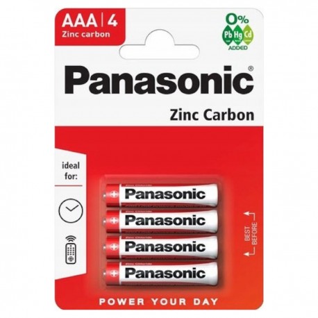 032861 4x BATERIE PANASONIC AAA R03 1,5V