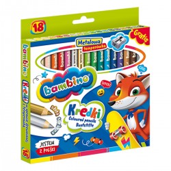 000348 KREDKI BAMBINO 18 KOLORÓW