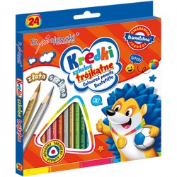 002076 KREDKI TRÓJKĄTNE 24 SZTUKI