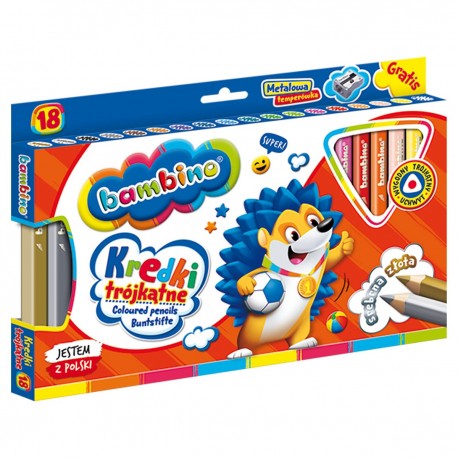 003233 BAMBINO KREDKI TRÓJKĄTNE 18 KOL