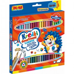 004964 KREDKI DWUSTRONNE 24 SZTUK + TEMPERÓWKA