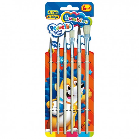 001697 BAMBINO ZESTAW PĘDZLI 6 SZTUK