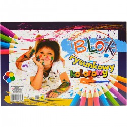 73134 BLOK RYSUNKOWY KOLOROWY A4x15