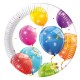 934838 TALERZYKI PAPIEROWE BALONY 8 SZTUK GODAN
