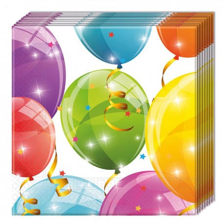 881507 SERWETKI BALONY 20 SZTUK