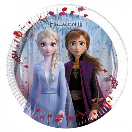 934845 TALERZYKI PAPIEROWE FROZEN II 8 SZTUK