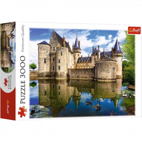 33075 TREFL PUZZLE 3000 EL. ZAMEK SULLY-SUR-LOIRE FRANCJA