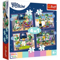 34399 TREFL PUZZLE 4W1 TREFLIKI PRZED SNEM